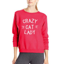 Load image into Gallery viewer, CRAZY CAT LADY Sweatshirt