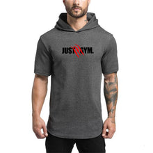 Load image into Gallery viewer, Fitness hooded t shirt