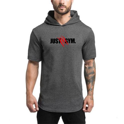 Fitness hooded t shirt